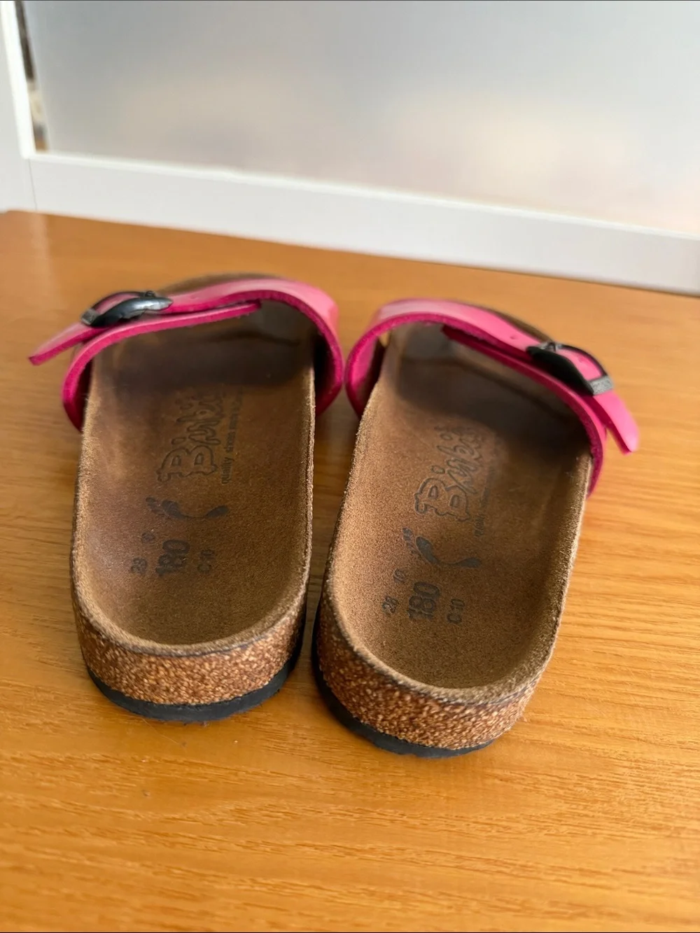 Birkenstock Madrid Kids Size 180 28 / US 10-10.5 Pink Slide Sandals